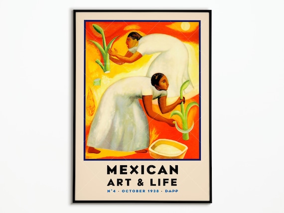 Mexican Art and Life No 4 October 1938 Corn Harvest Folk Art Poster