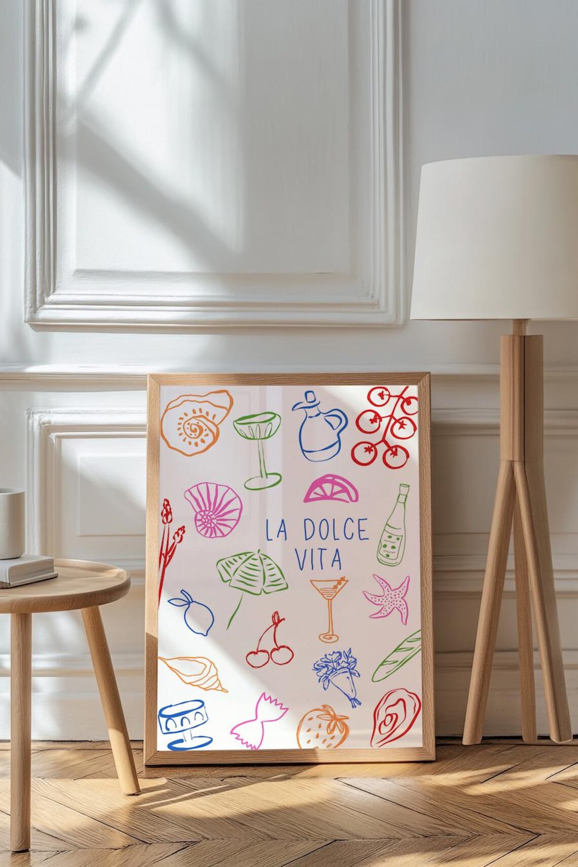 La Dolce Vita Retro Kitchen Art Print, Mediterranean - Image 4