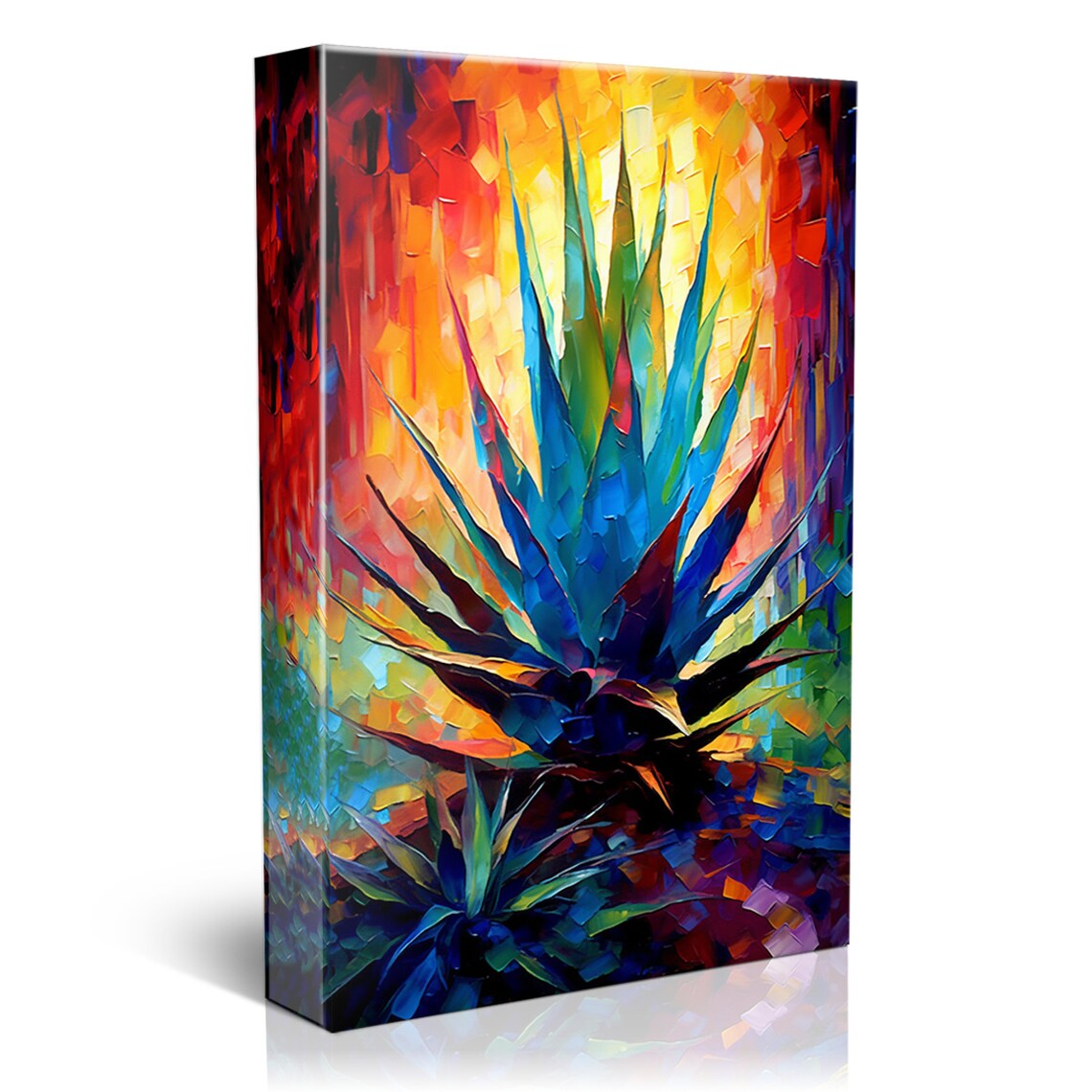 Colorful Agave Plant Contemporary Southwest Art Print - Image 5
