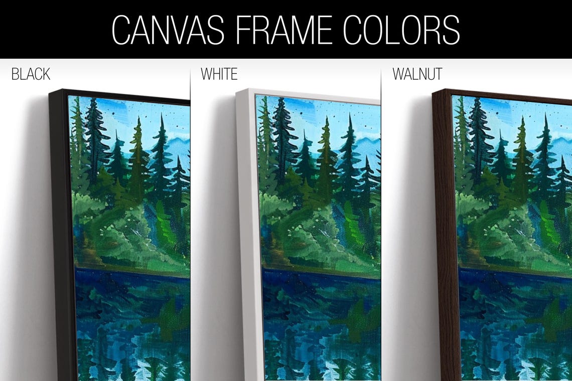 Pacific Northwest Landscape Panorama Framed Or Unframed Long Horizontal Gallery Wrapped Gicle Ready To Hang Extra Large Wall Art - Image 2