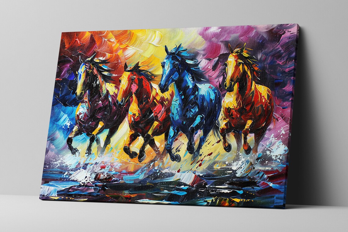 Wild Horses Running Free Wall Art Print, Horse Decor - Image 5