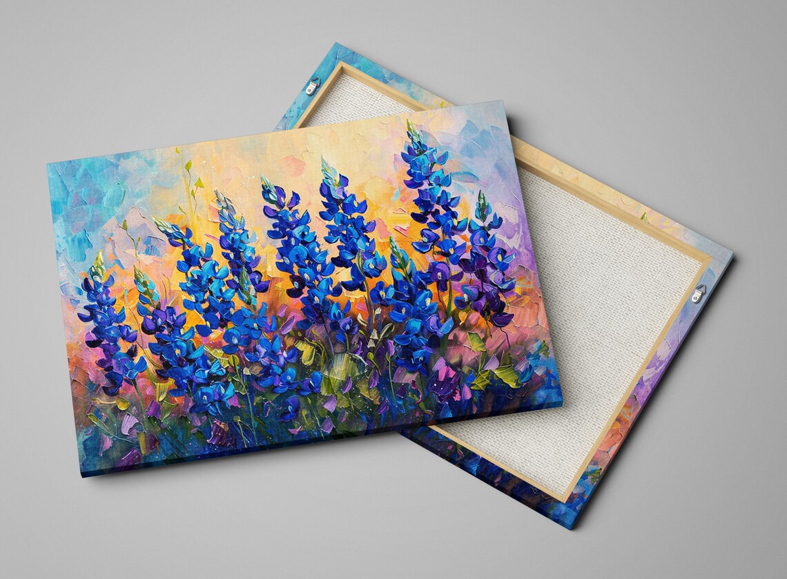 Hill Country Harmony Bluebonnet Meadow Poster Print - Image 4