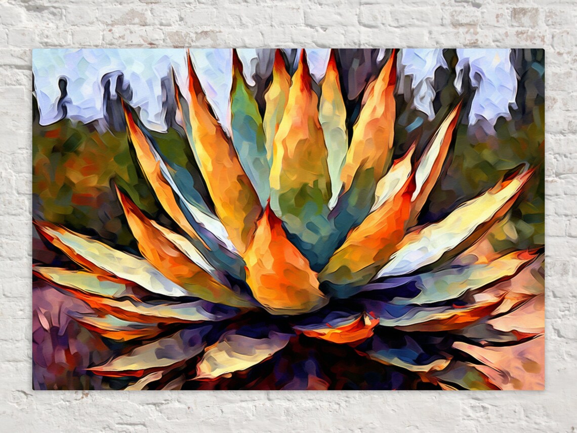 Agave Plant Southwest Desert Cactus Art Print