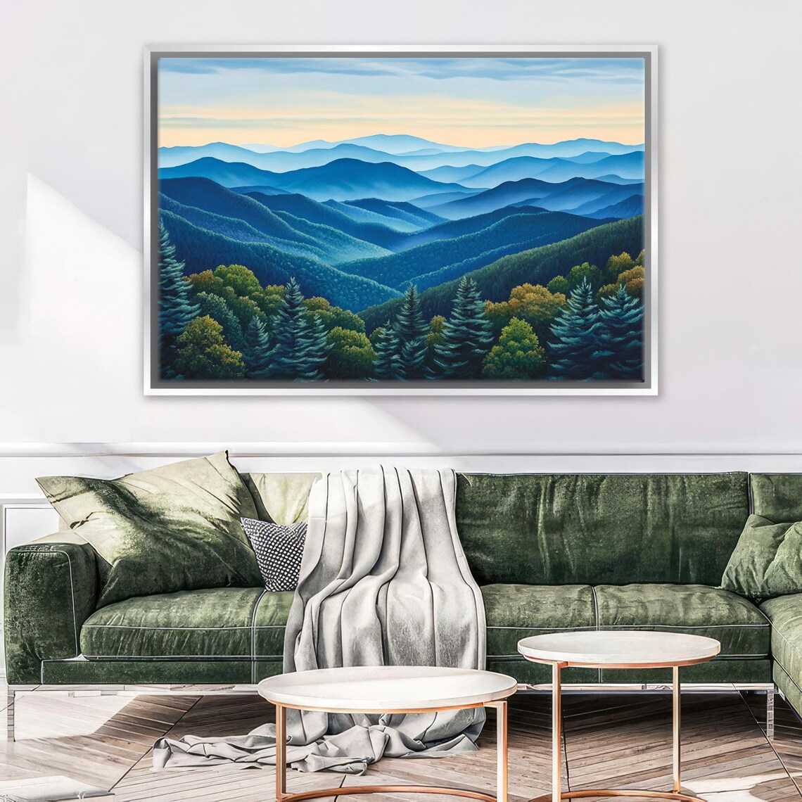 Blue Ridge Mountains National Park Print Scenic View Framed Unframed Gallery Wrapped Gicle Ready To Hang Extra Large Wall Art - Image 4