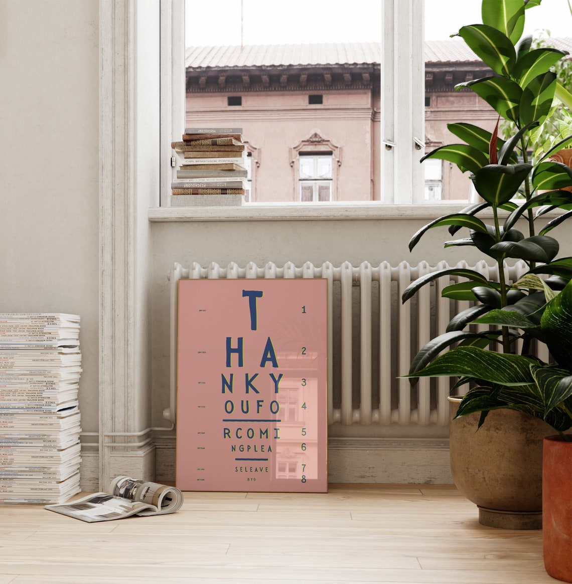 Thank You for Coming Please Leave Eye Chart Poster Funny Quote - Image 3