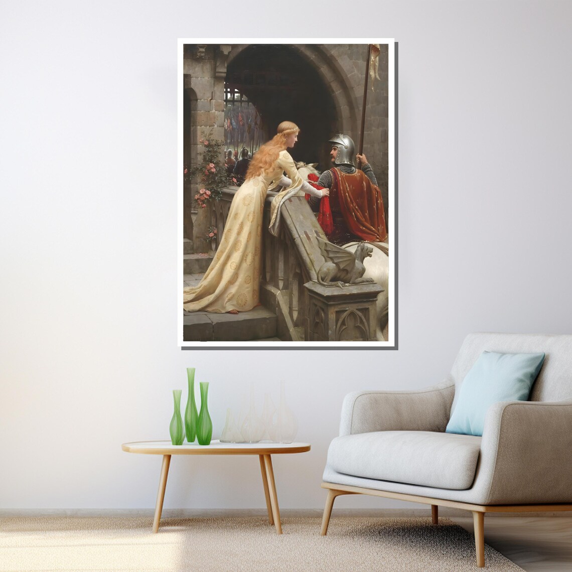 Godspeed by Edmund Blair Leighton Poster Print - Image 3