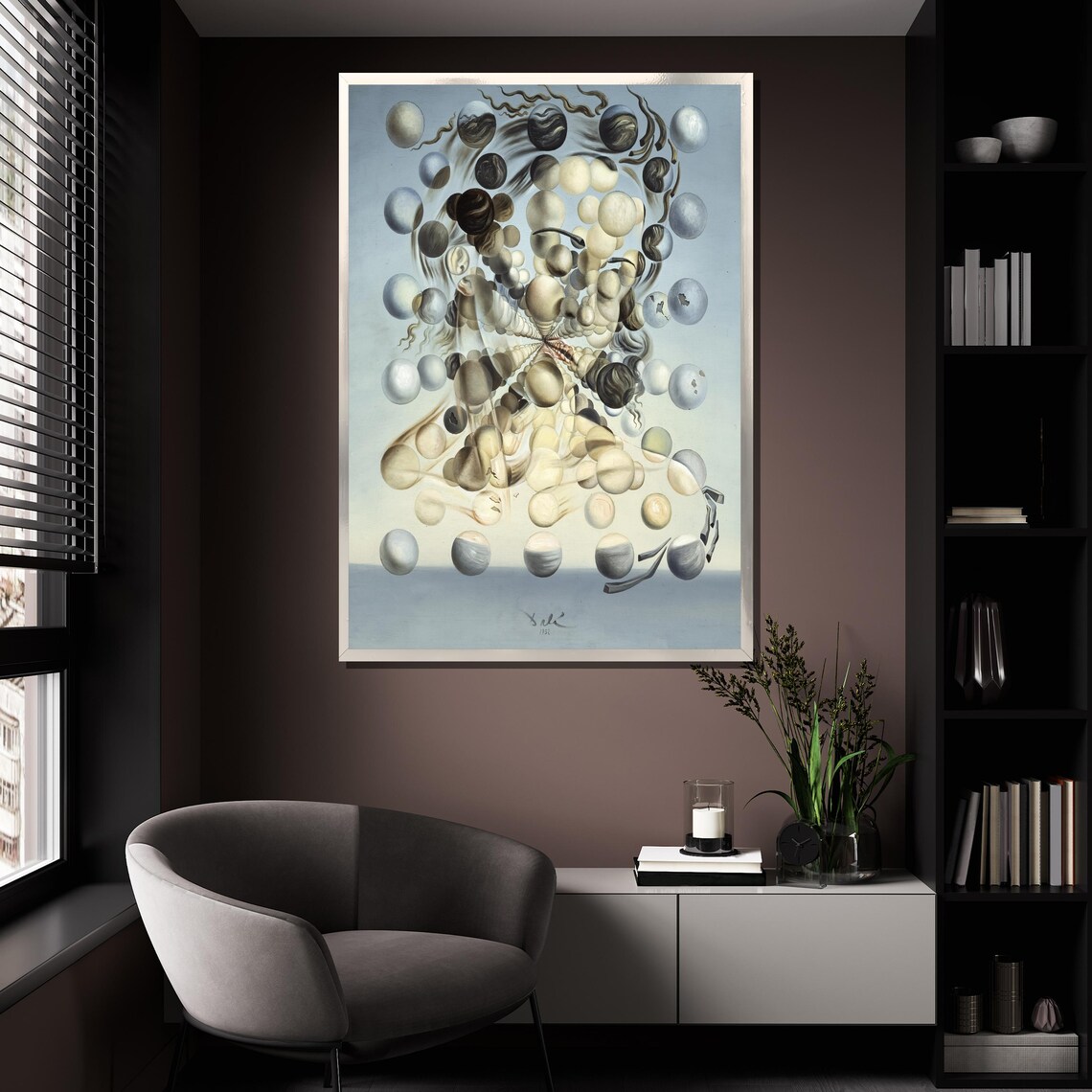 Salvador Dali Galatea Of The Spheres Floating Orbs Surreal Poster - Image 4