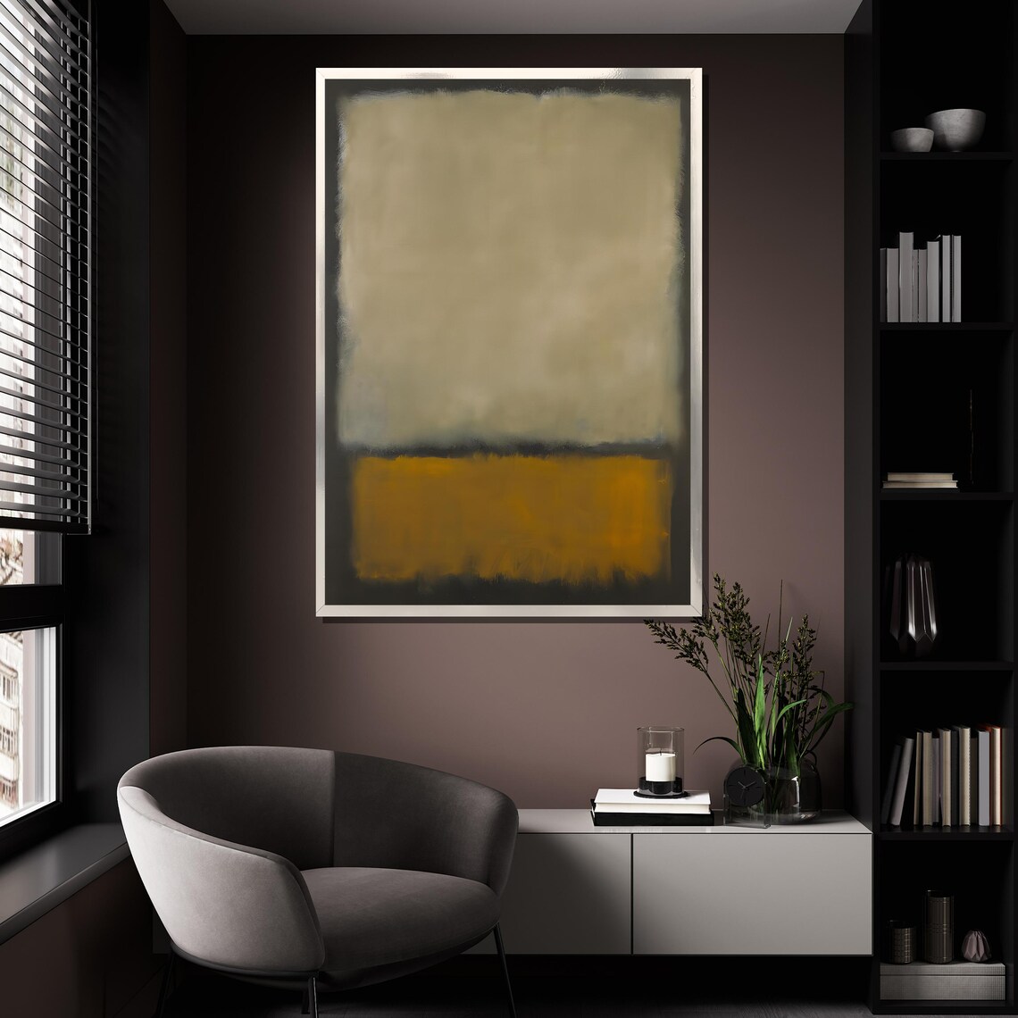 Mark Rothko Soft Beige Yellow Gold Neutral Color Field Art Print - Image 4