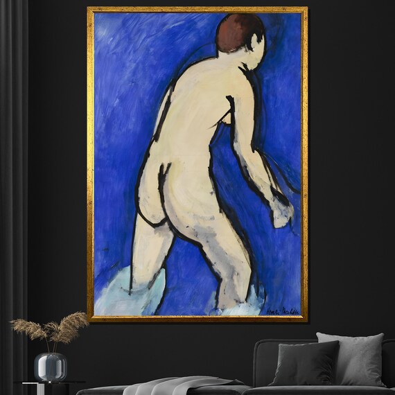 Henri Matisse Blue Bather Standing Nude Figure Expressionist Poster