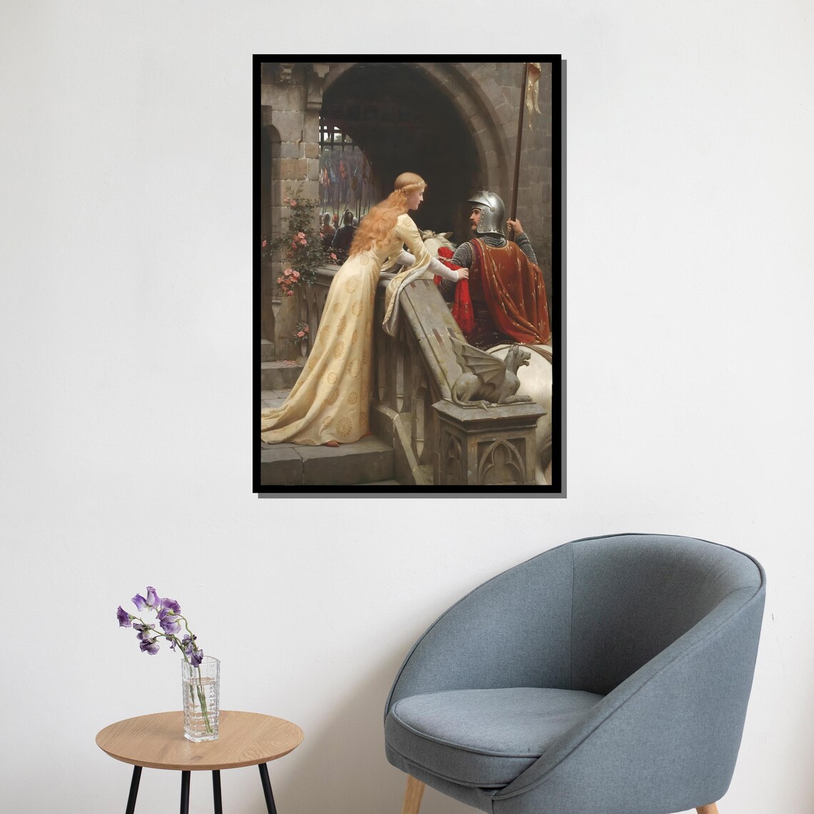 Godspeed by Edmund Blair Leighton Poster Print - Image 5