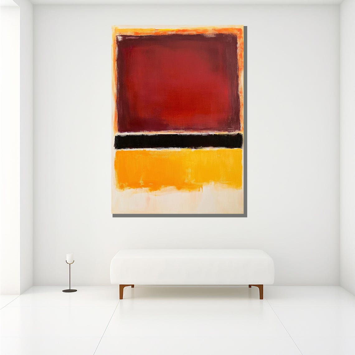 Mark Rothko Red Black Yellow Bold Color Field Abstract Print - Image 2