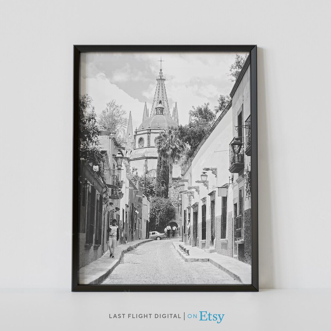 San Miguel de Allende Aldama Street Church Spires Mexico Poster