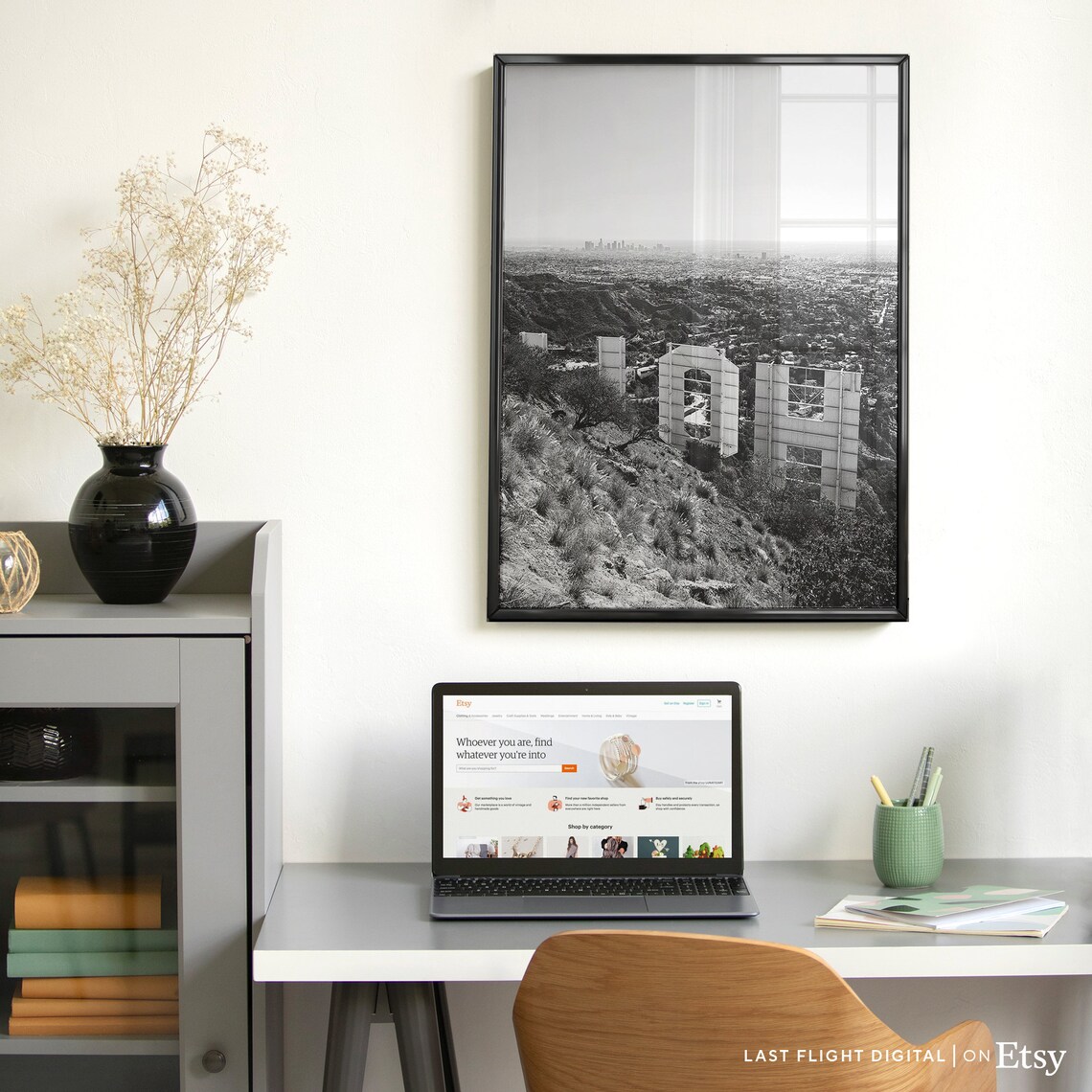 Los Angeles Hollywood Sign California Travel Poster - Image 5
