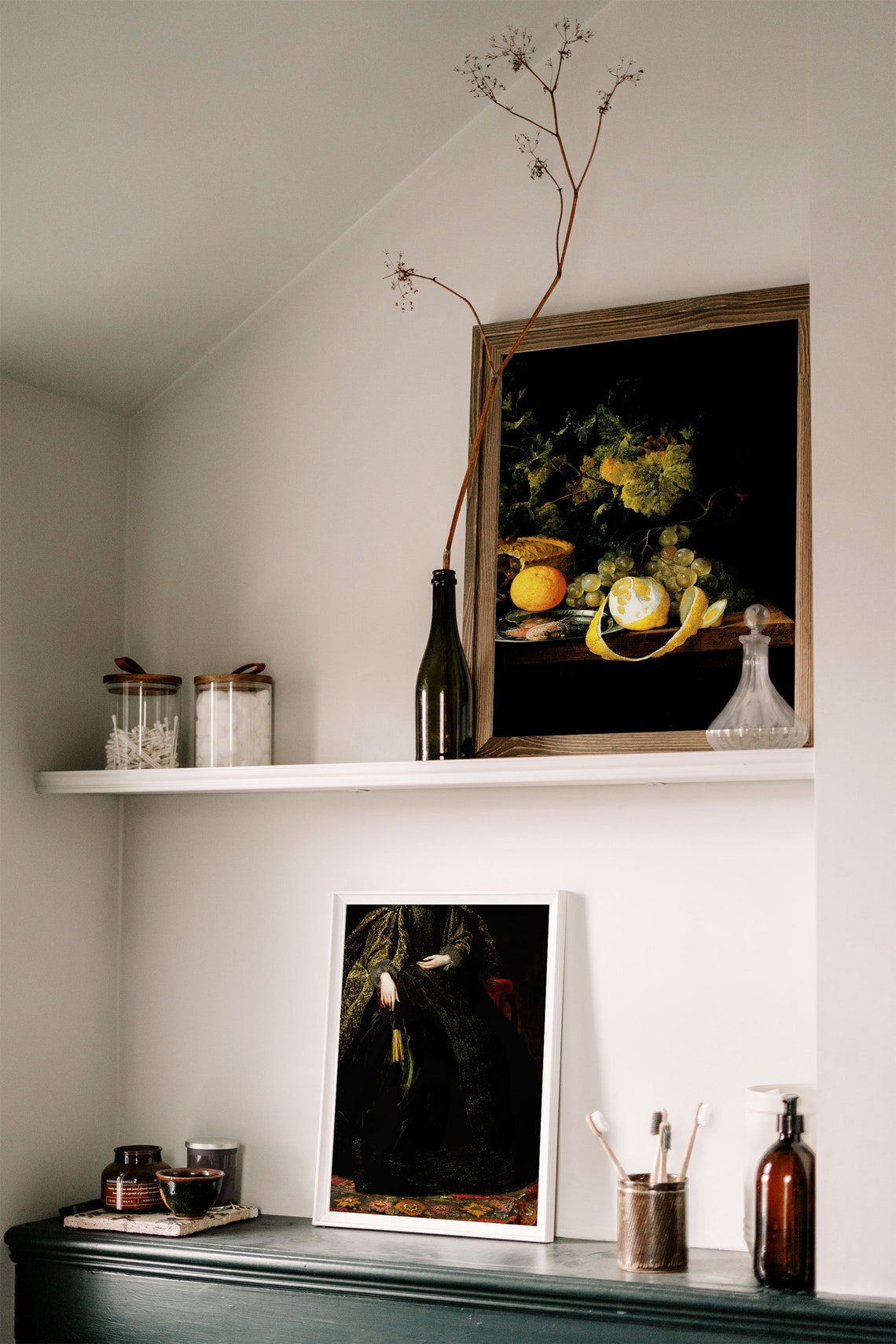 Dutch Still Life Art Print, Dark Academia Decor - Image 2