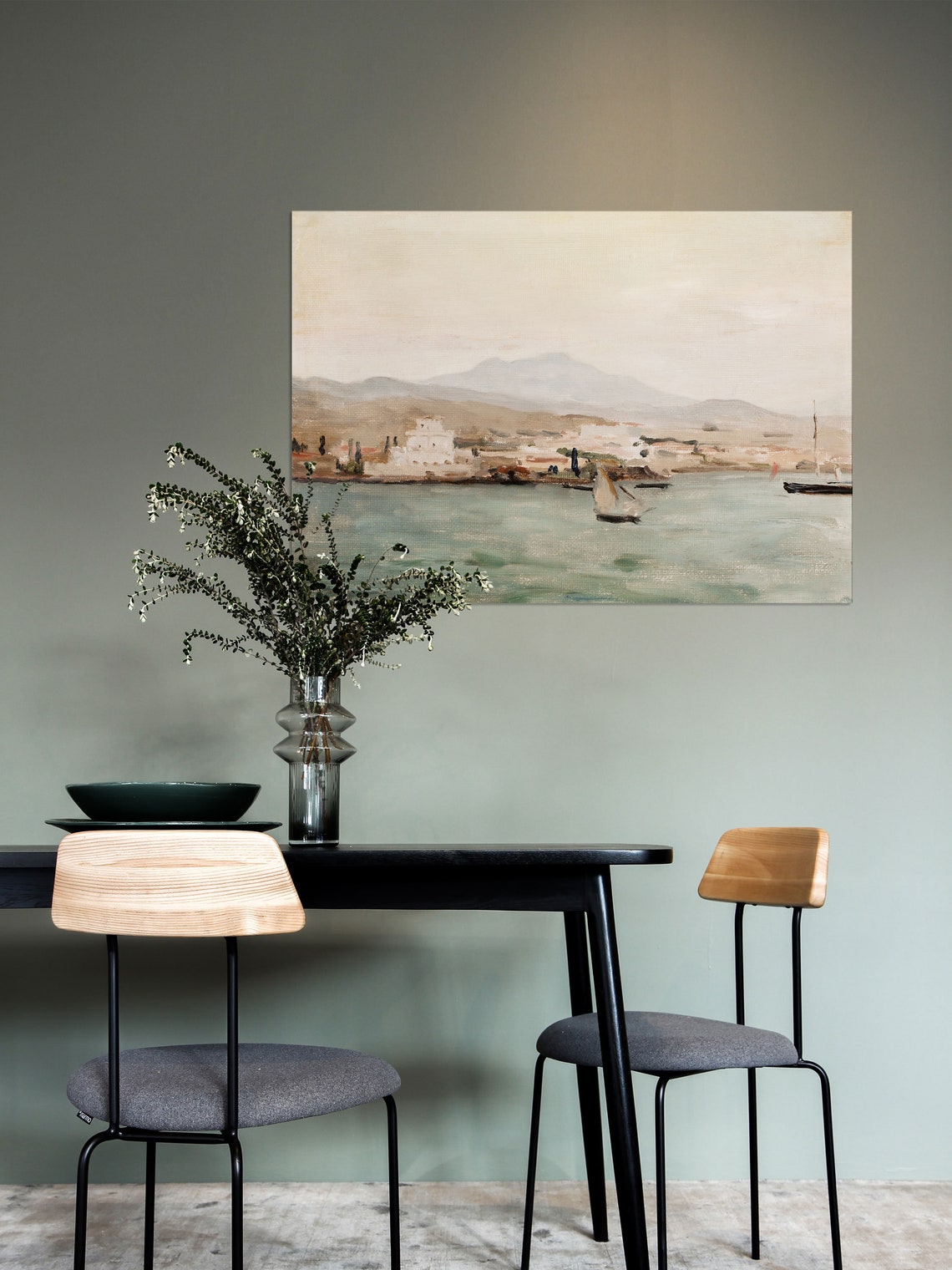 Coastal Seascape Painting, Mediterranean Poster - Image 2