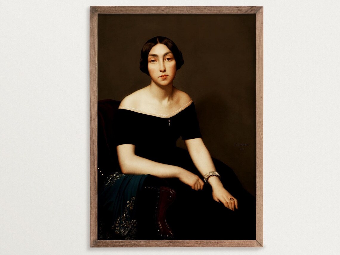 Madame De Cambourg Portrait, Vintage Wall Art
