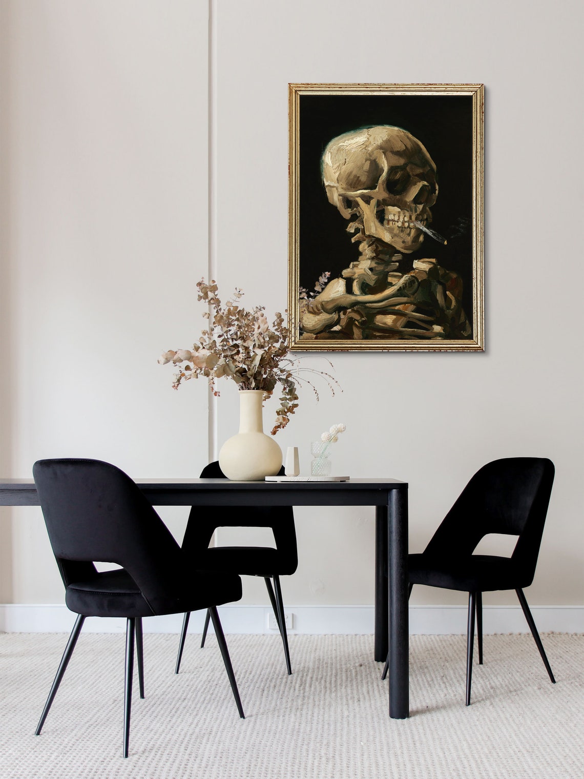 Memento Mori Skeleton Art Print, Dark Academia - Image 2