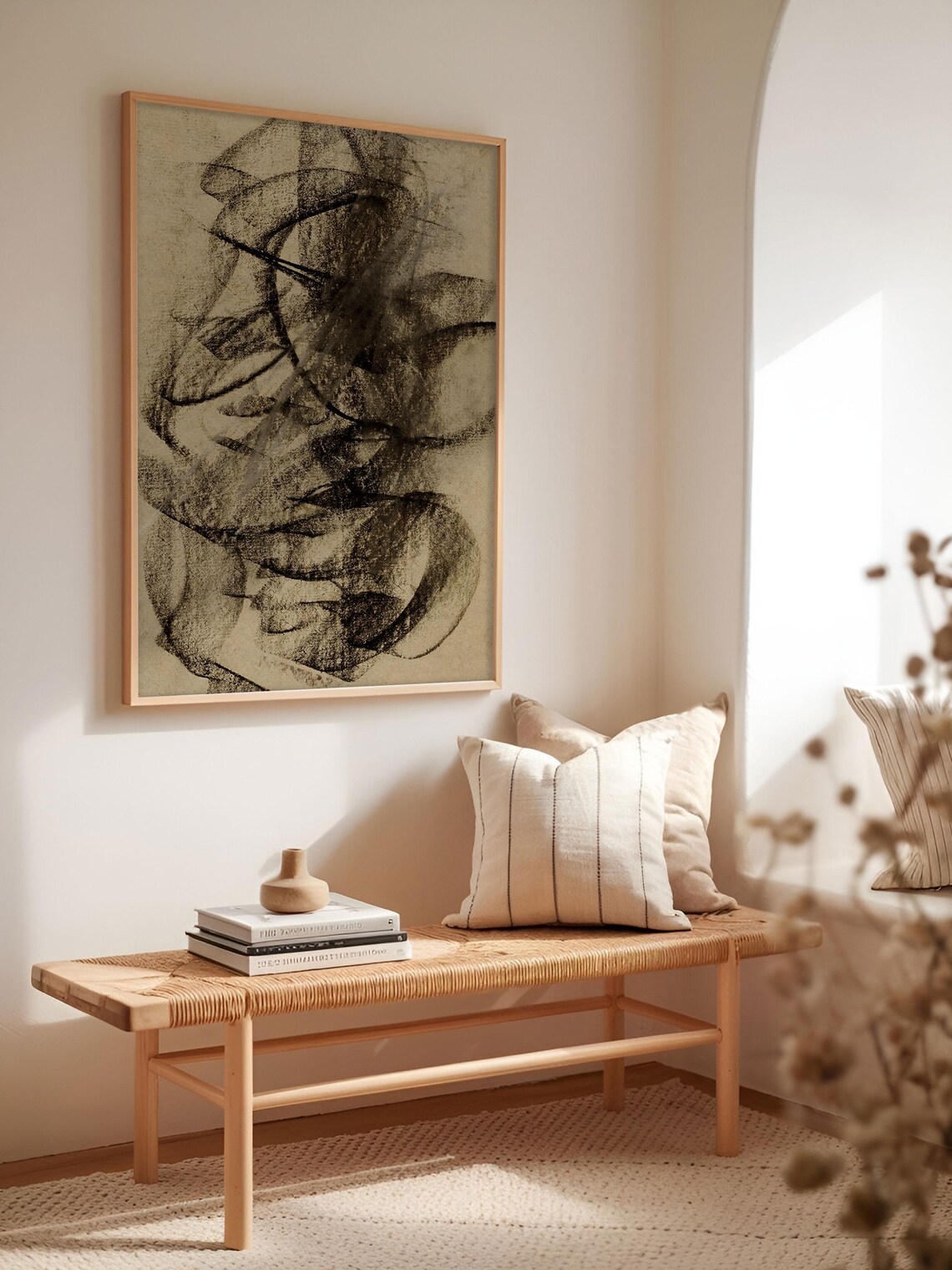 Wabi Sabi Abstract, Japandi Sketch Art Print - Image 2