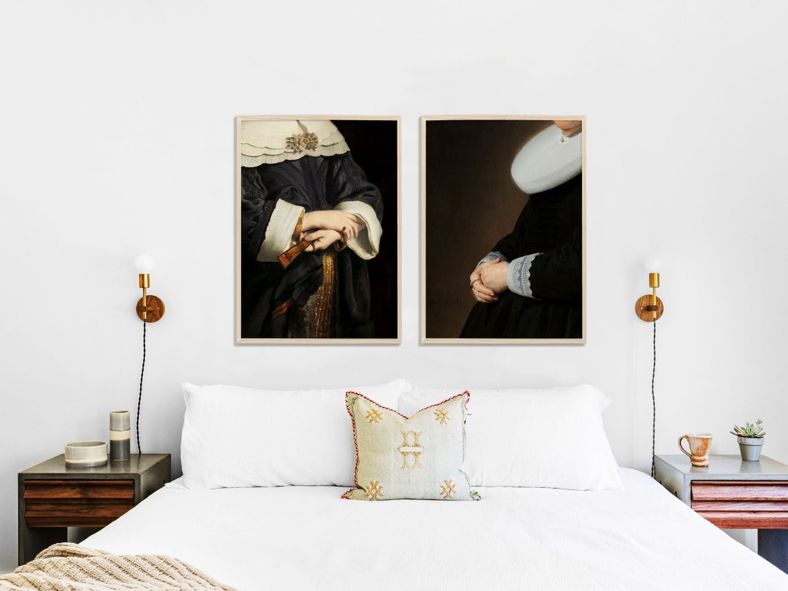 Dark Academia Decor - Moody Portrait Art Print - Image 2