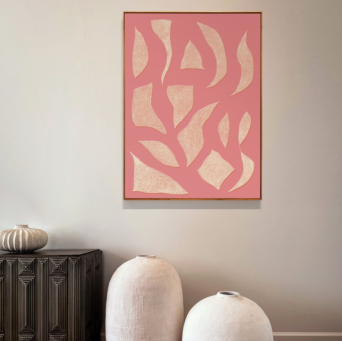 Contemporary Eclectic Abstract Shapes Art Print - Image 2