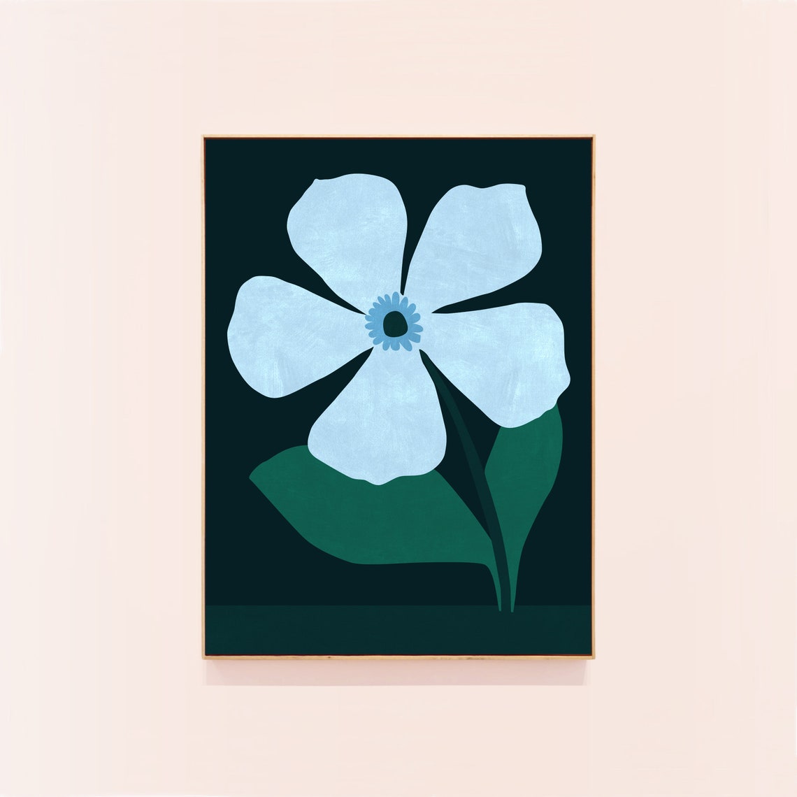 Flower Illustration, Kids Room Playroom Decor Art Print - Image 2