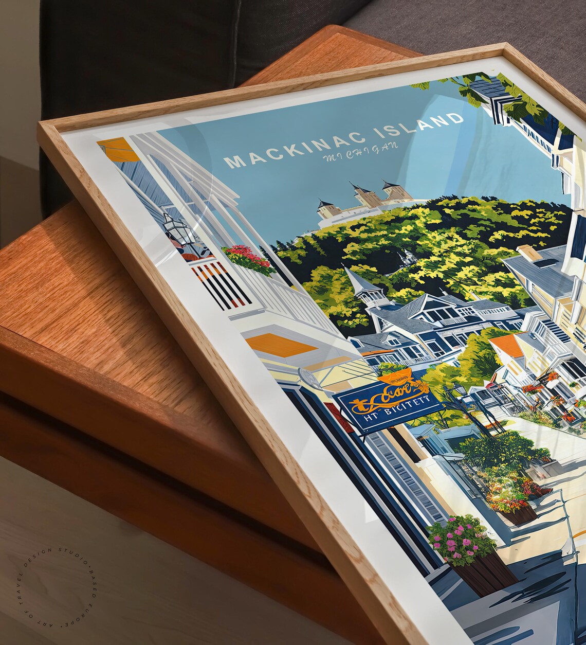Mackinac Island Travel Poster, Michigan Wall Art - Image 3