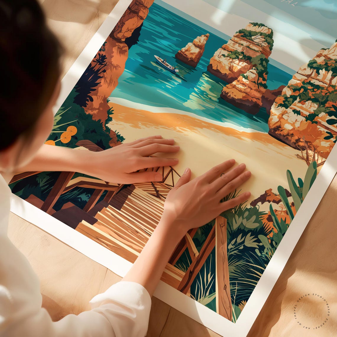 Lagos Portugal Travel Poster, Coast Art Print - Image 3