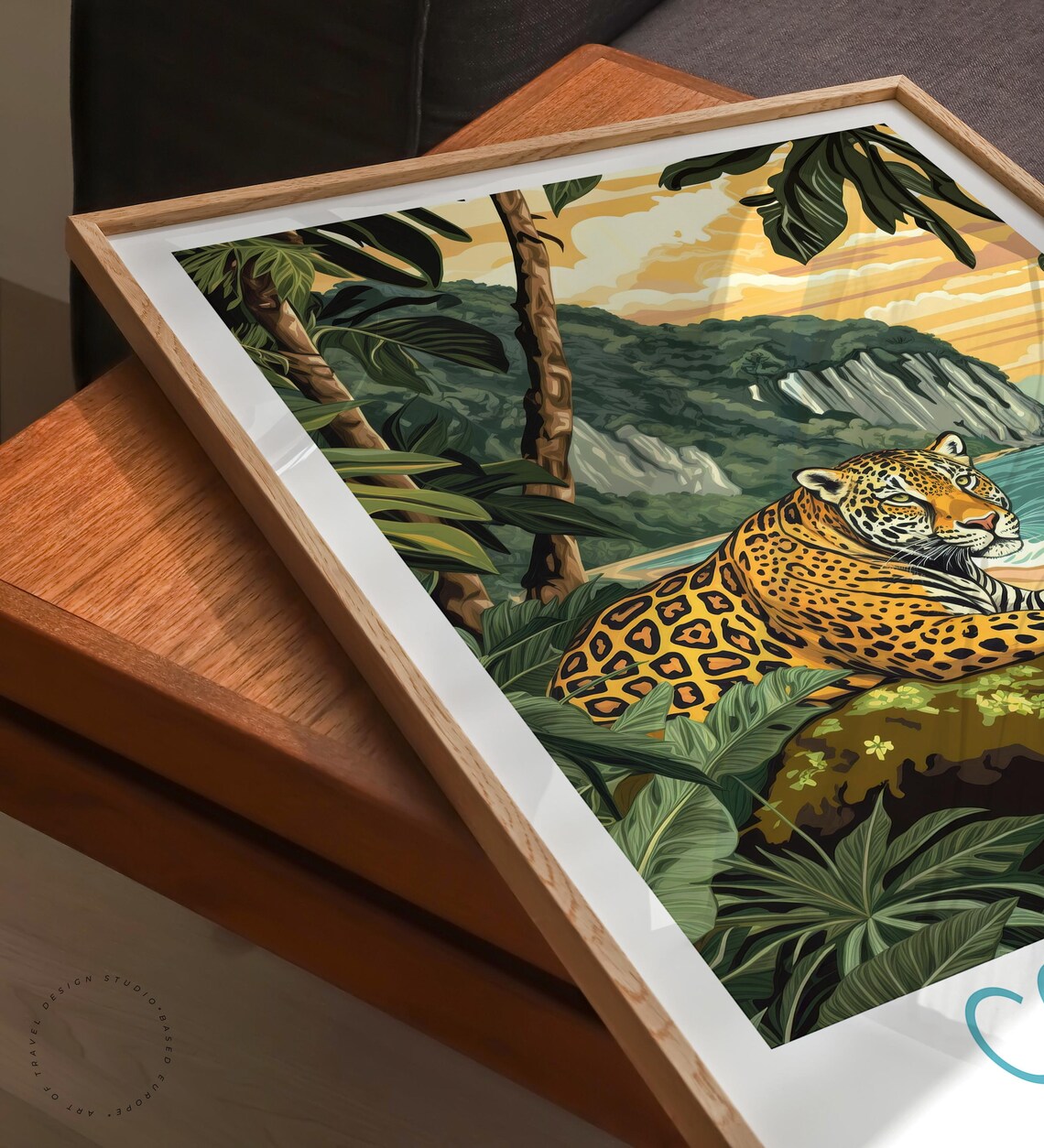 Corcovado National Park Costa Rica Jaguar Beach Jungle Travel Poster - Image 6