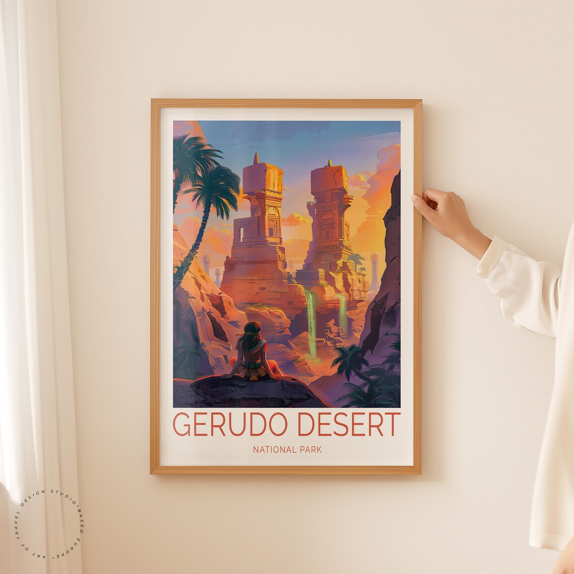 Gerudo Desert National Park Travel Poster - Image 2