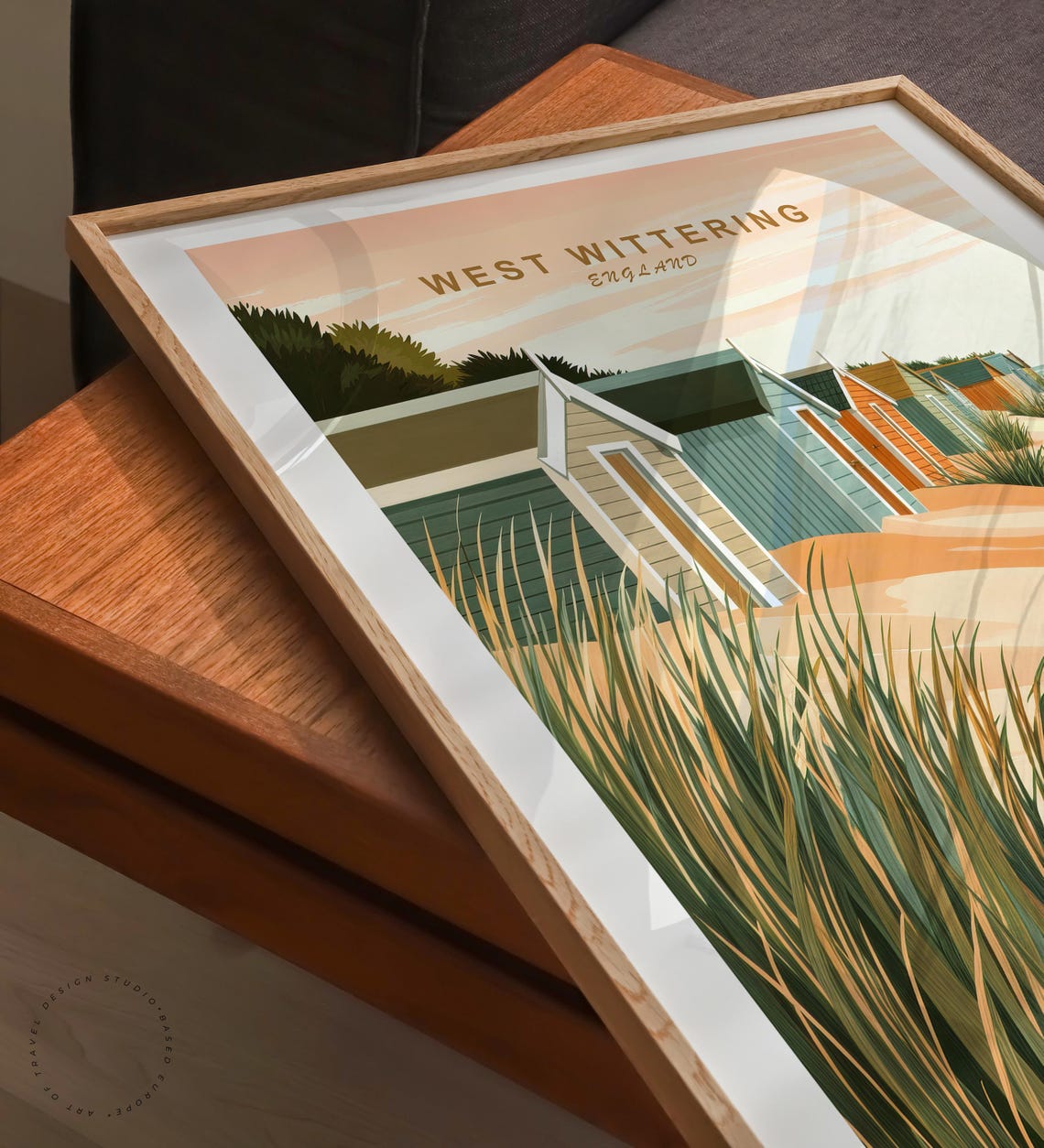 West Wittering England Beach Huts Sand Dunes Seaside Travel Poster - Image 6