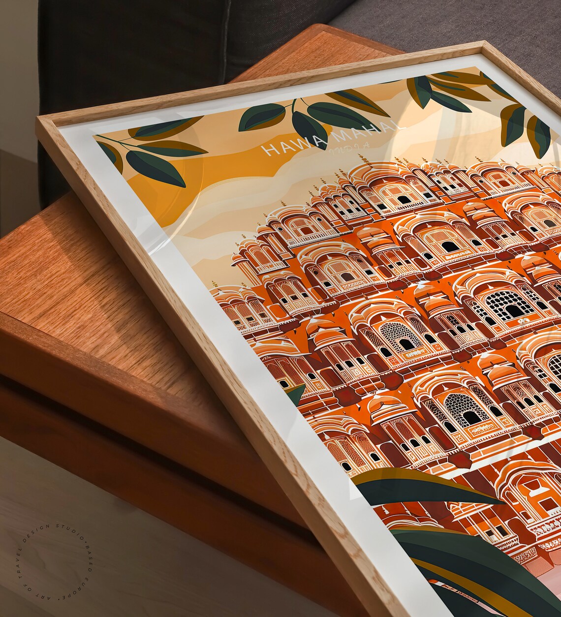 Hawa Mahal Jaipur India Pink Palace of Winds Detail Facade Poster - Image 3