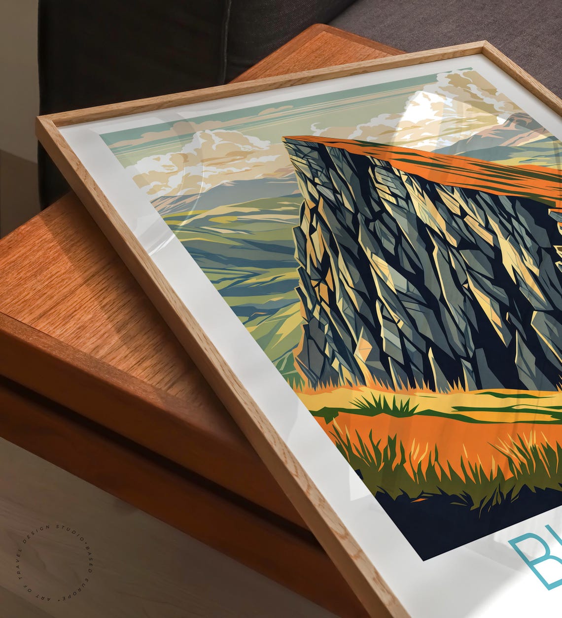 Blencathra Lake District Rocky Mountain Ridge Vintage Travel Poster - Image 6