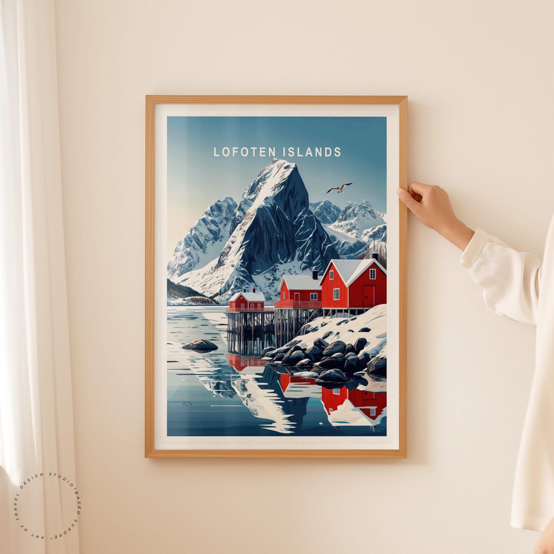 Lofoten Islands Norway Travel Poster, Travel Poster - Image 5