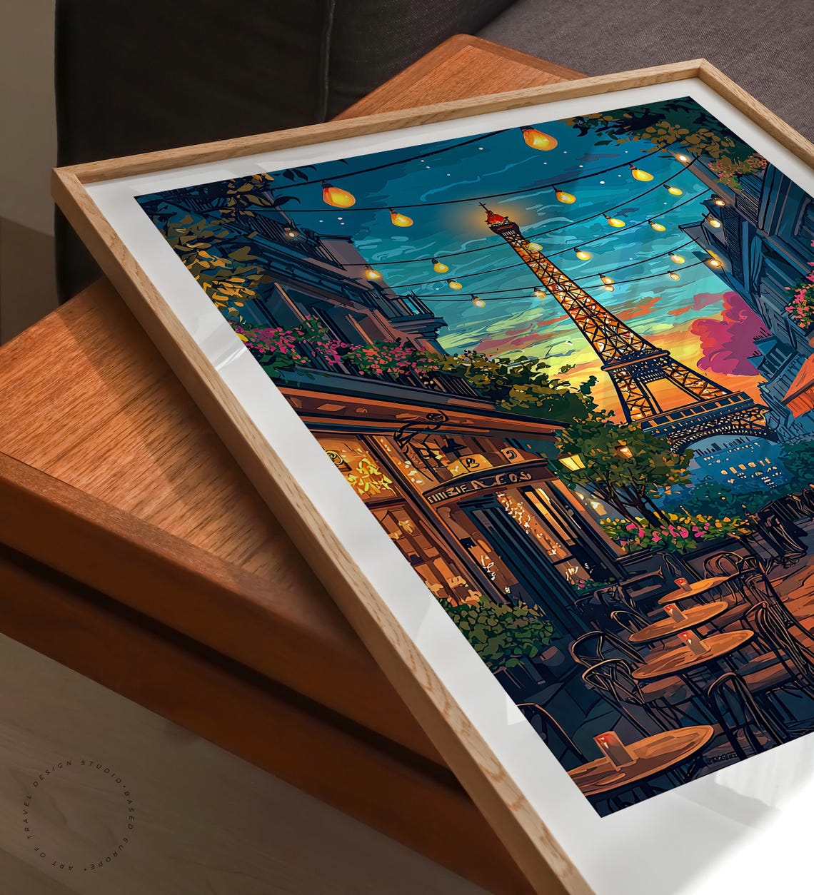 Paris Travel Poster Paris France Wall Art City Custom Travel Poster Eiffel Tower Home Decor Birthday Gifts Wedding Gifts - Image 3