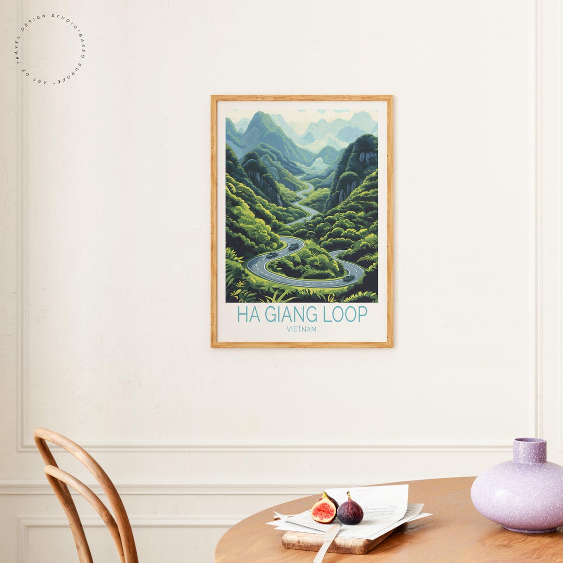 Ha Giang Loop Vietnam Mountain Road Switchbacks Travel Poster - Image 4