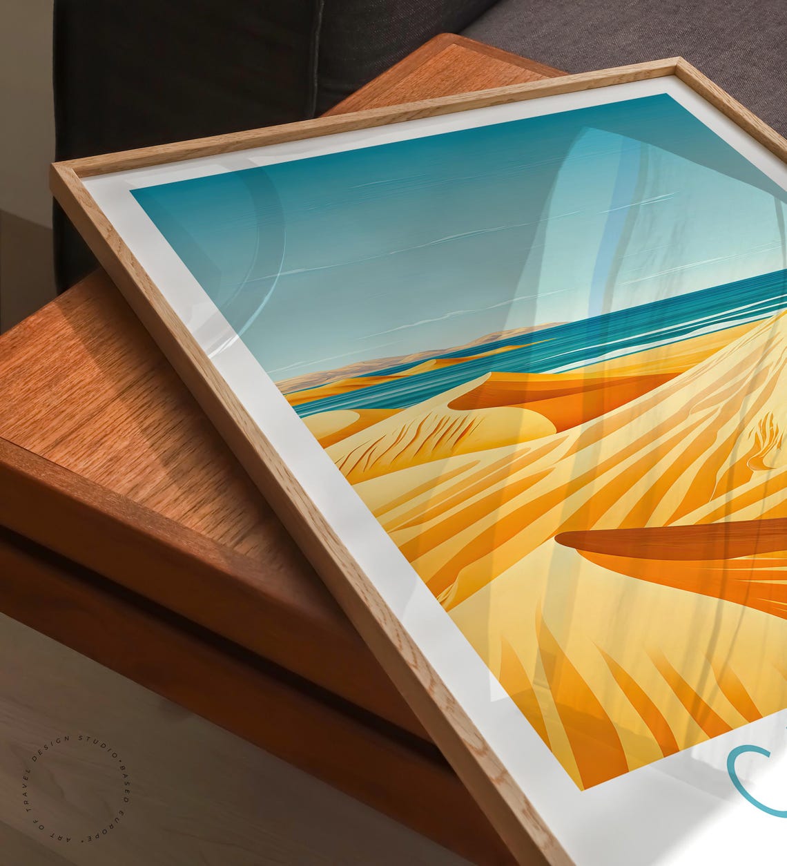 Cabo Verde Africa Desert Dunes Meet The Atlantic Ocean Poster - Image 3