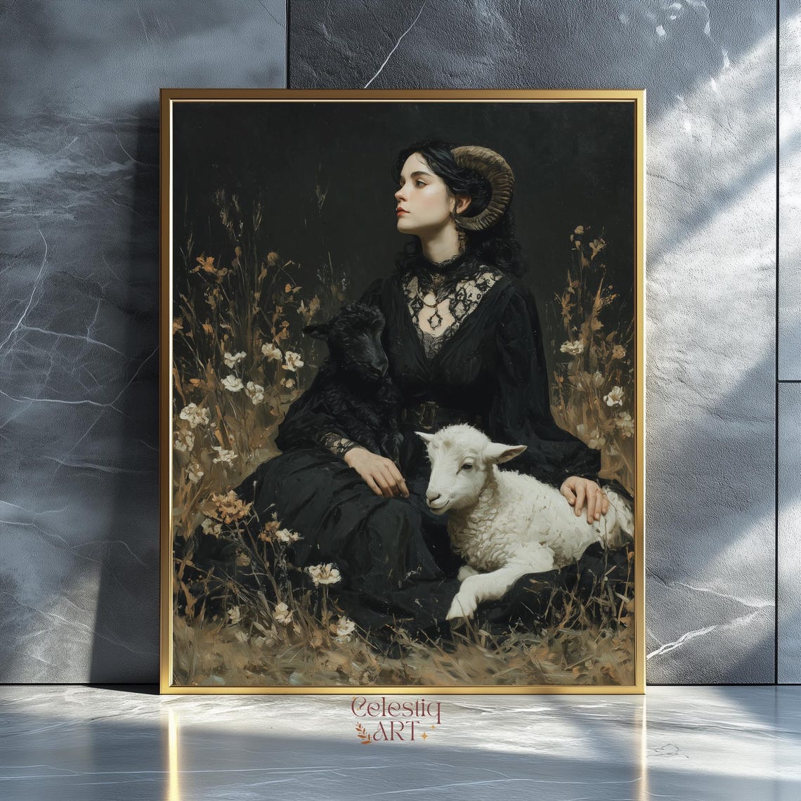 Lilith Witch Art Print Gothic Pagan Decor