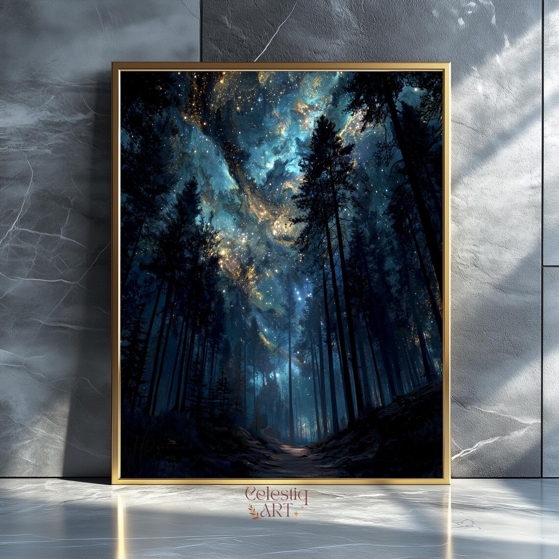 Moody Celestial Wall Art Print, Dark Academia Decor
