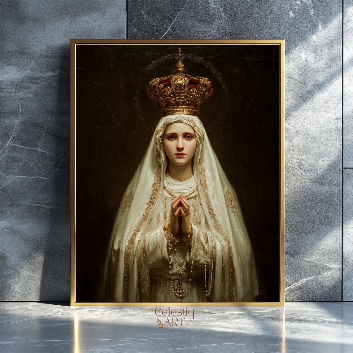 Our Lady of Fatima Catholic Virgin Mary Art Print