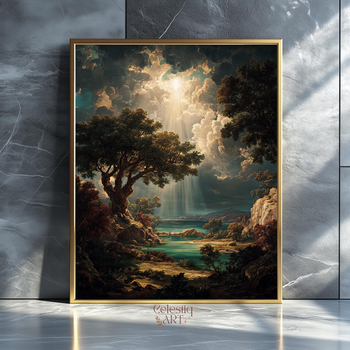 Garden Of Eden Christian Landscape Art Print