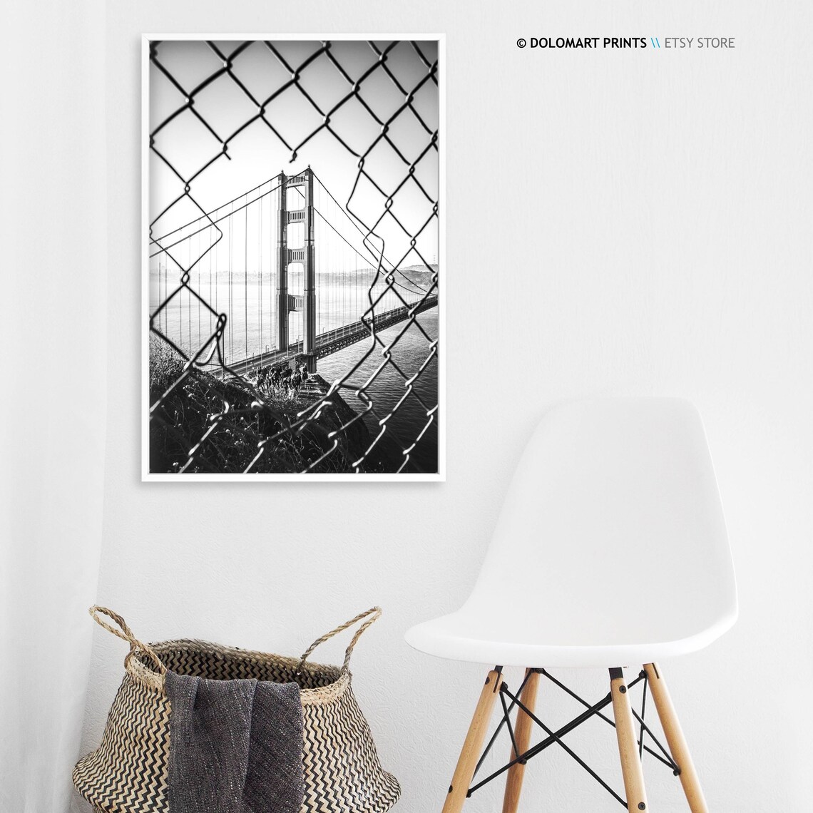 Golden Gate Bridge San Francisco Architecture Art Print - Image 3