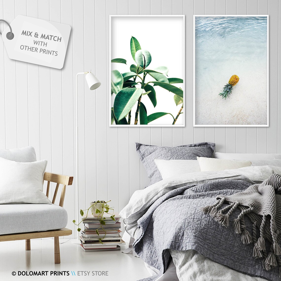 Pineapple Beach Wall Art Print, Coastal Decor - Image 2
