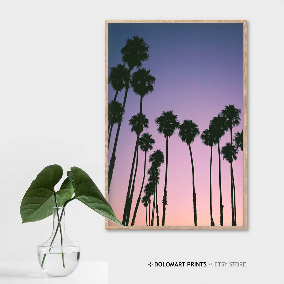 Palm Tree Print, Tropical Beach Sunset Art Print - Image 2