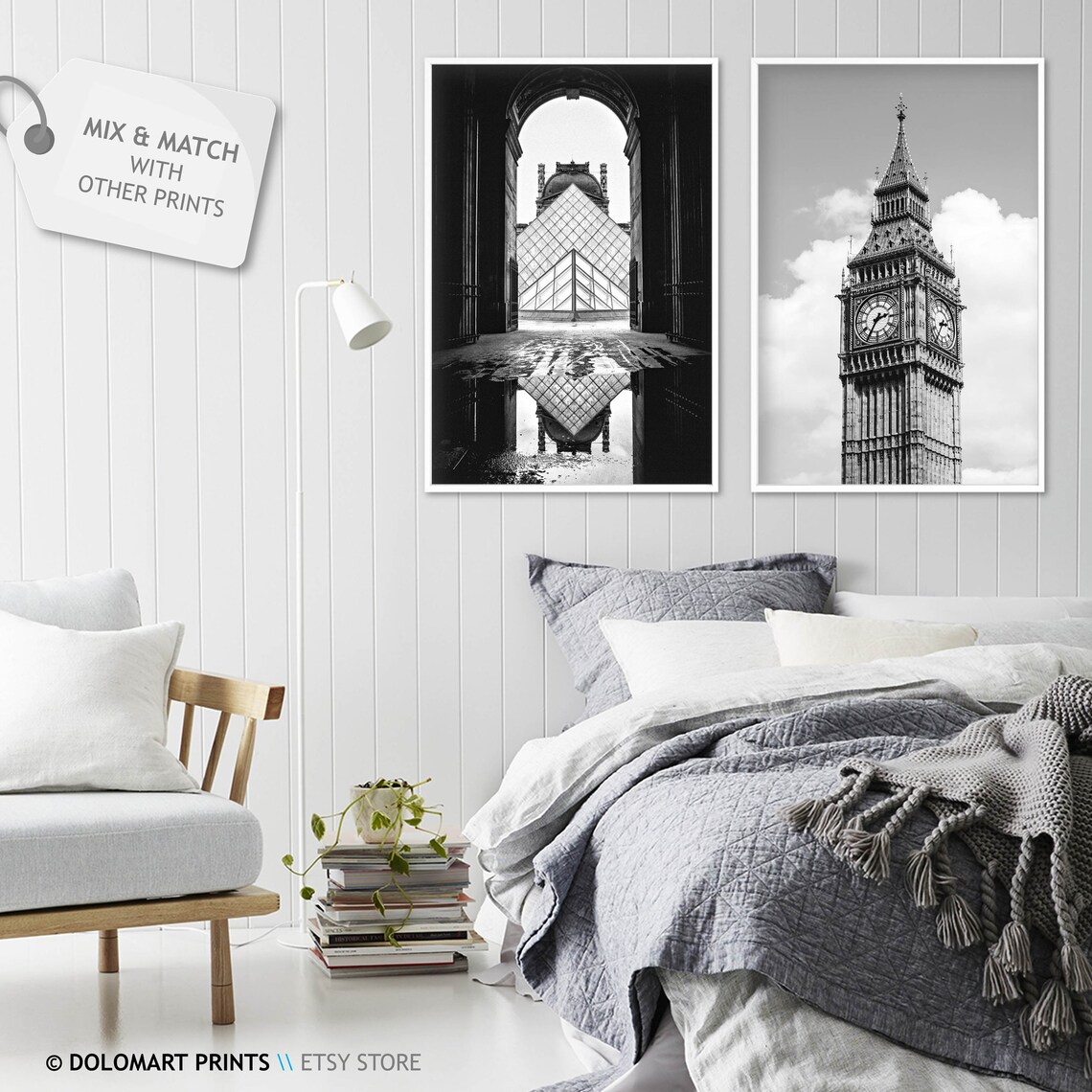 Big Ben Black And White Travel Poster, London - Image 2
