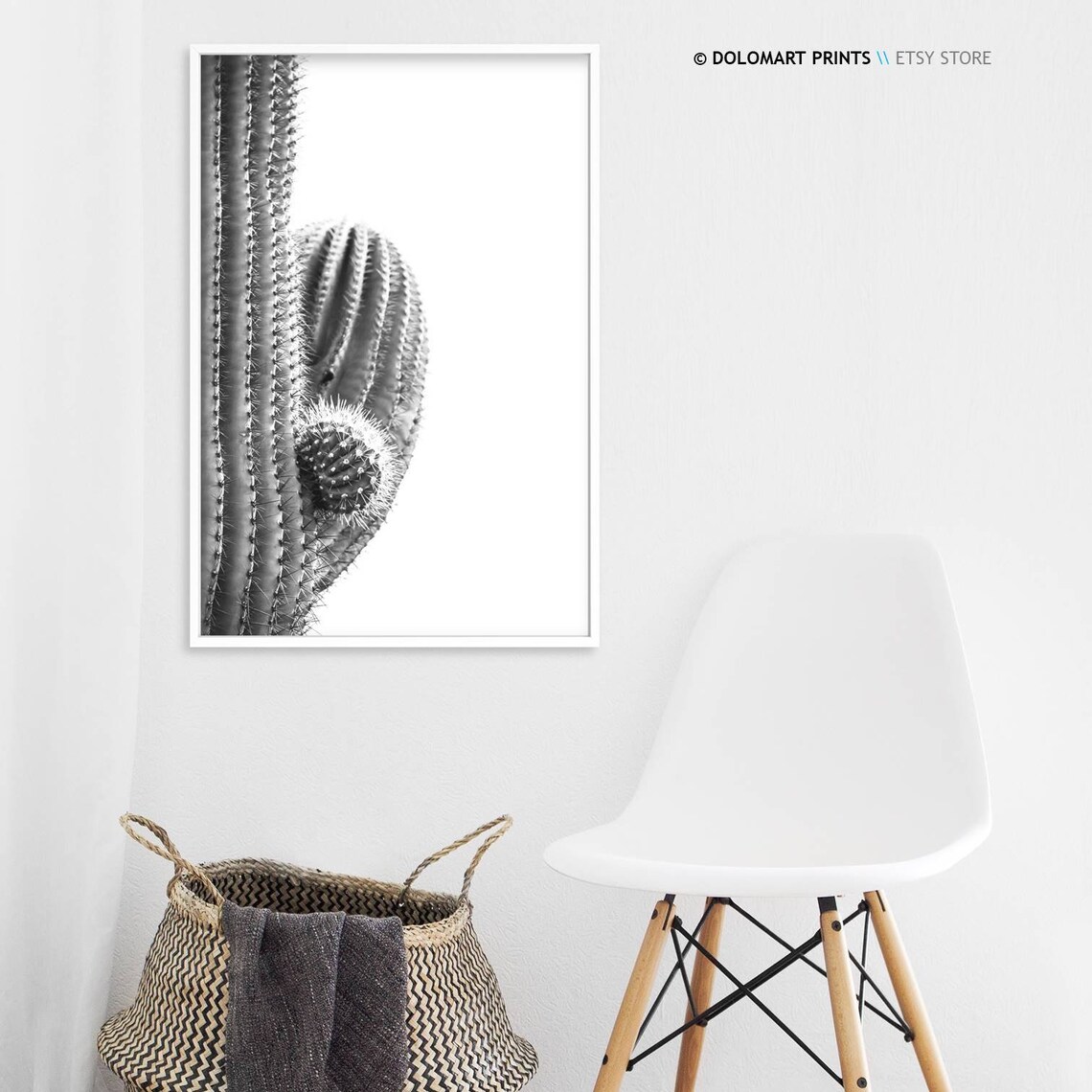 Cactus Print, Southwestern Rustic Farmhouse Art Print - Image 3