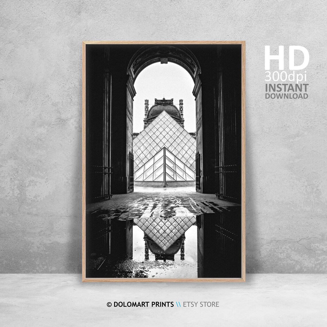 Paris Architecture Travel Poster, Black And White - Image 4