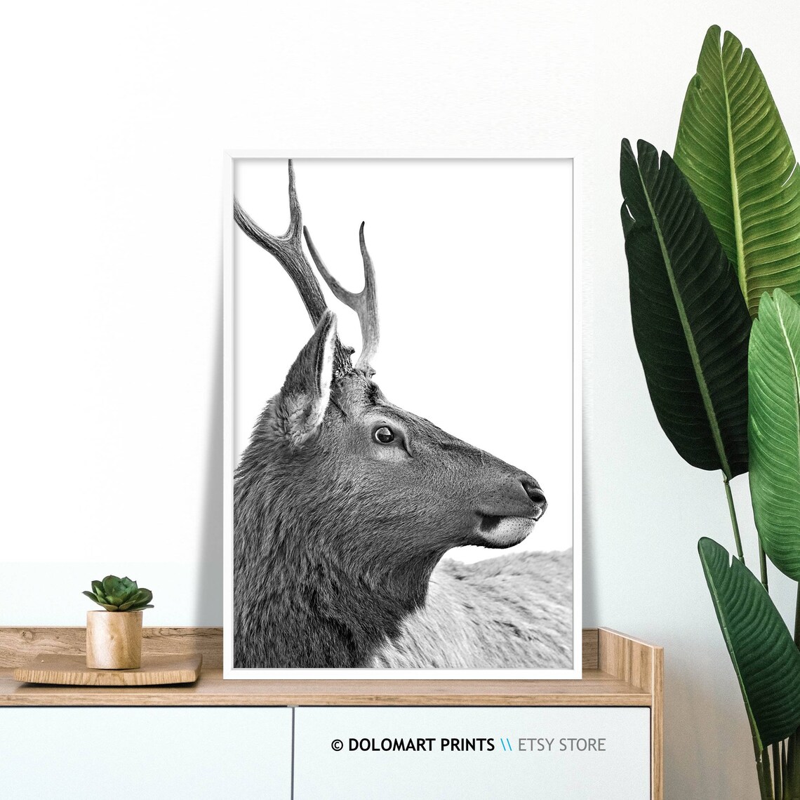 Deer Wall Art Print, Scandinavian Forest Decor - Image 3