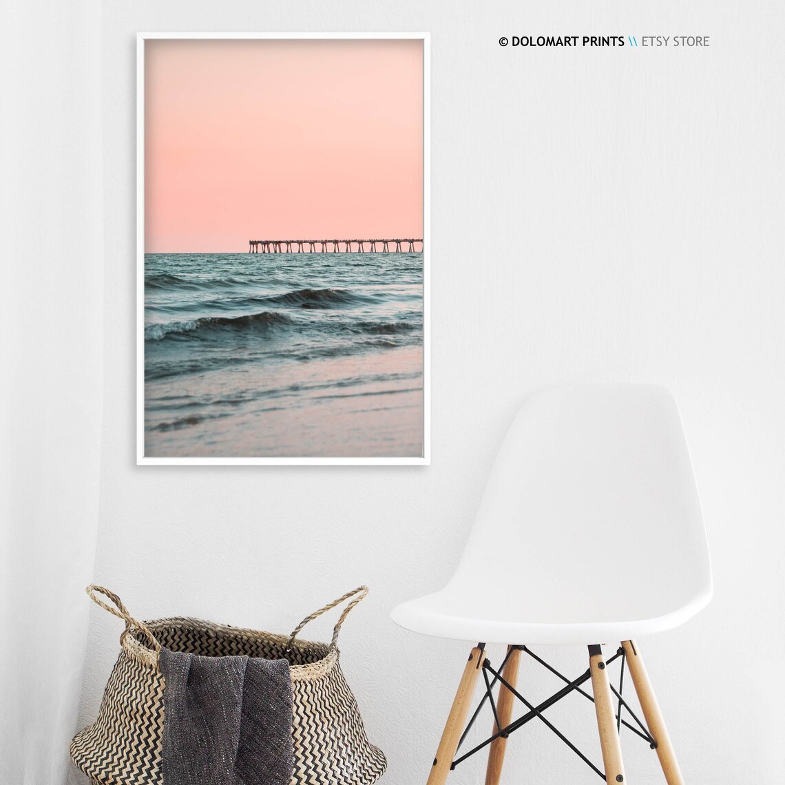 Beach Photography Pastel Sunset Sea Art Print - Image 3