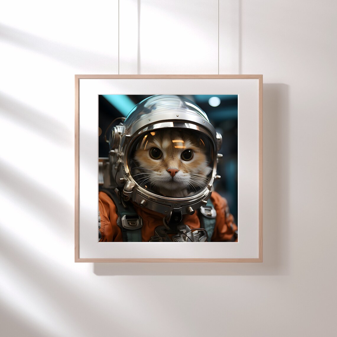 Cat Astronaut, Animal Lover Gift Poster - Image 3