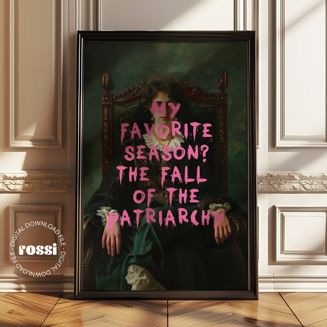 My Favorite Season The Fall Of The Patriarchy Feminist Poster - Image 2